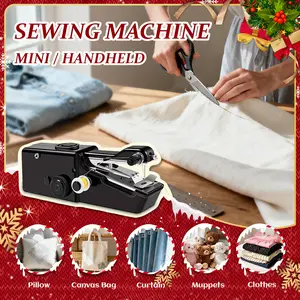 Portable Electric Sewing Machine without Battery, 1 Count Mini Handheld Sewing Machine for Beginner, Sewing Machine for Home DIY Clothing, Clothes DIY Tools, Summer Gift