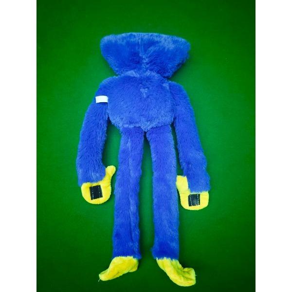40cm Huggy Wuggy Plush Toy, Soft Stuffed Poppy Playtime Doll, Blue/Pink Horror Game Plushie Gift for Kids