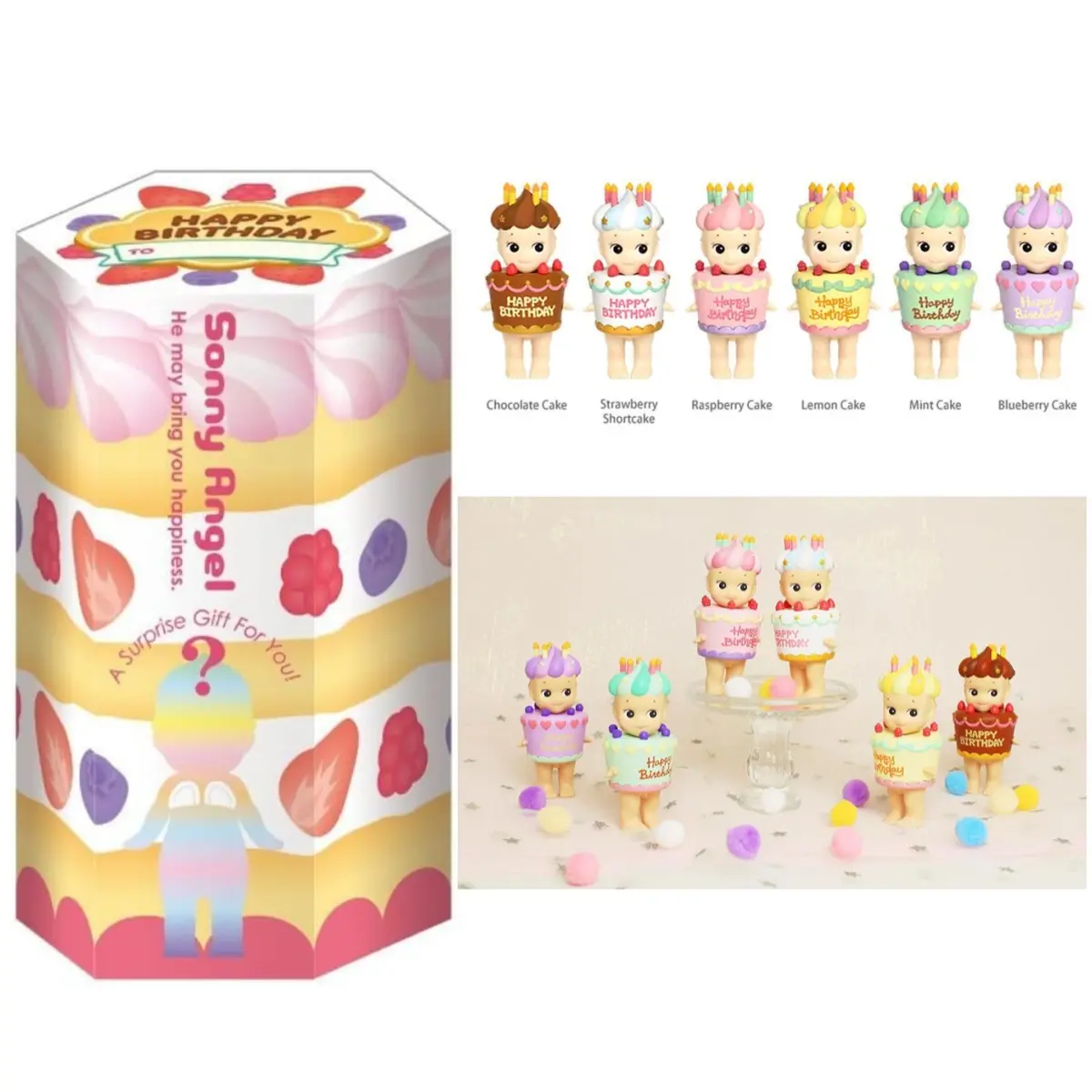 Sonny Angel Birthday Gift Series Blind Box- 1 Sealed Blind Box - Original Mini Figure Gift for Kids Birthday