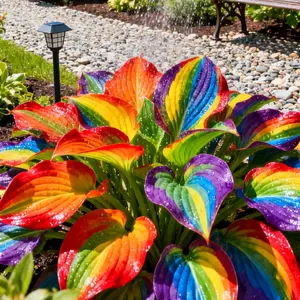 800pcs Rainbow Hosta Seeds – Vibrant Multicolor Foliage for Stunning Garden Decor! Non-GMO, Easy to Grow & Low Maintenance – Perfect for Pots, Borders & Shaded Areas. Add a Touch of Colorful Elegance to Your Garden!