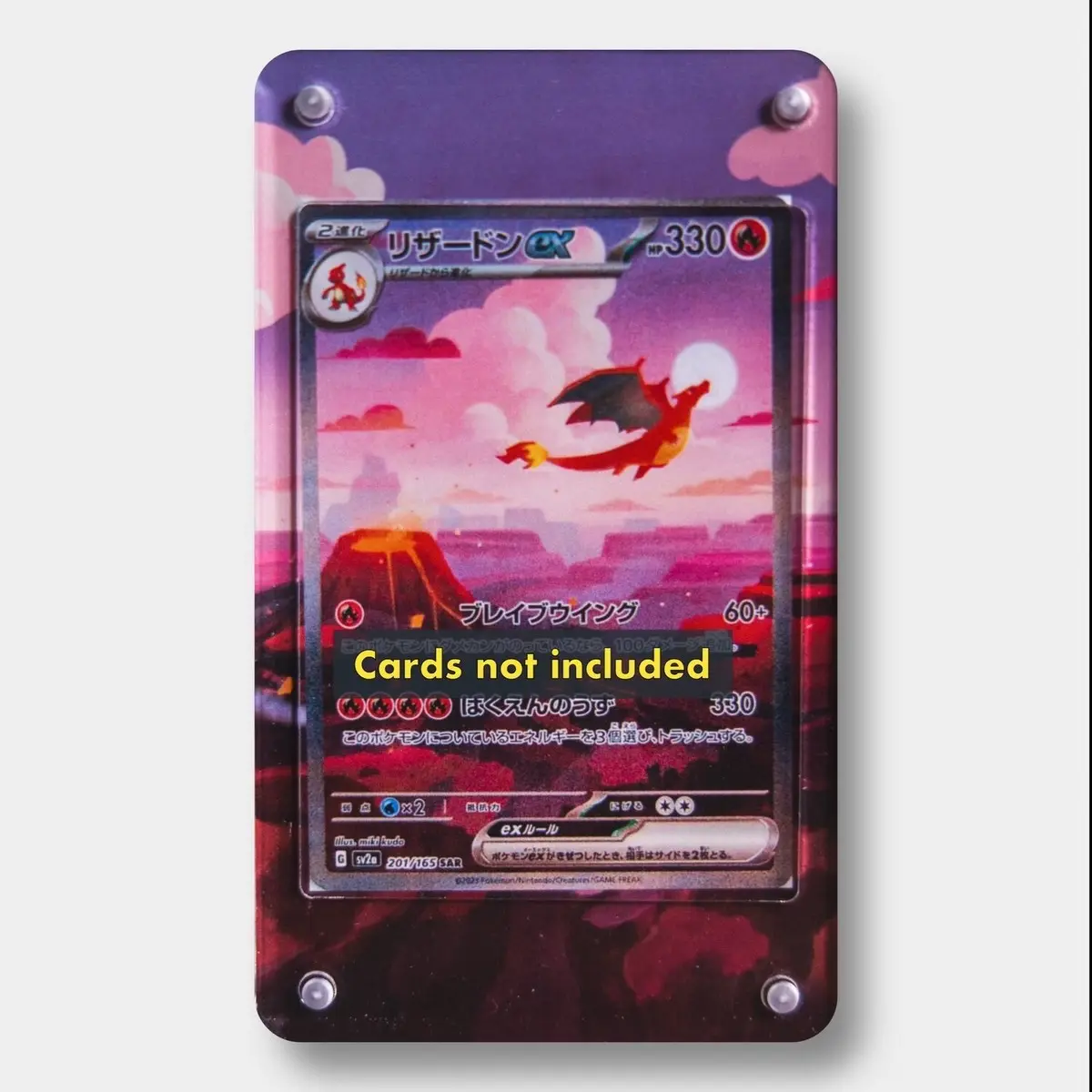 Charizard ex SIR 151 Extended Art Custom Card Holder Charizard ex SIR 151 Extended Art Custom Card Holder