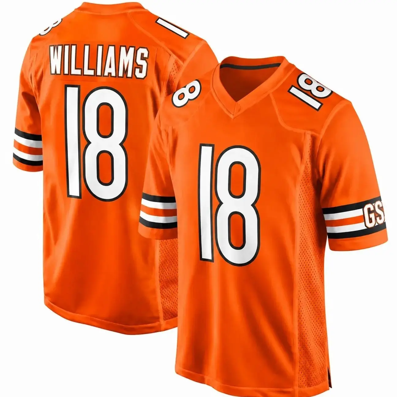 Full Logo Caleb Williams #18 White Football Game Jersey Shirt, New America Football Jersey, Sport Clothing, Football Uniform, Jersey For Football, Gift For Fans, Trending 2026