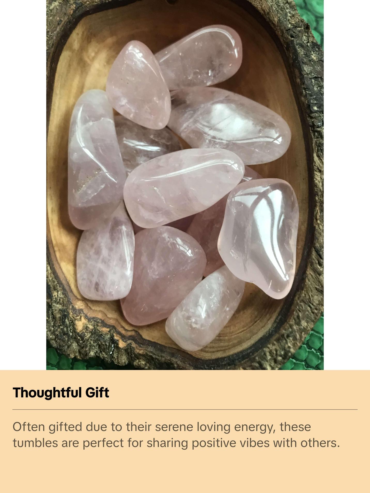 Rose Quartz Crystal Tumble