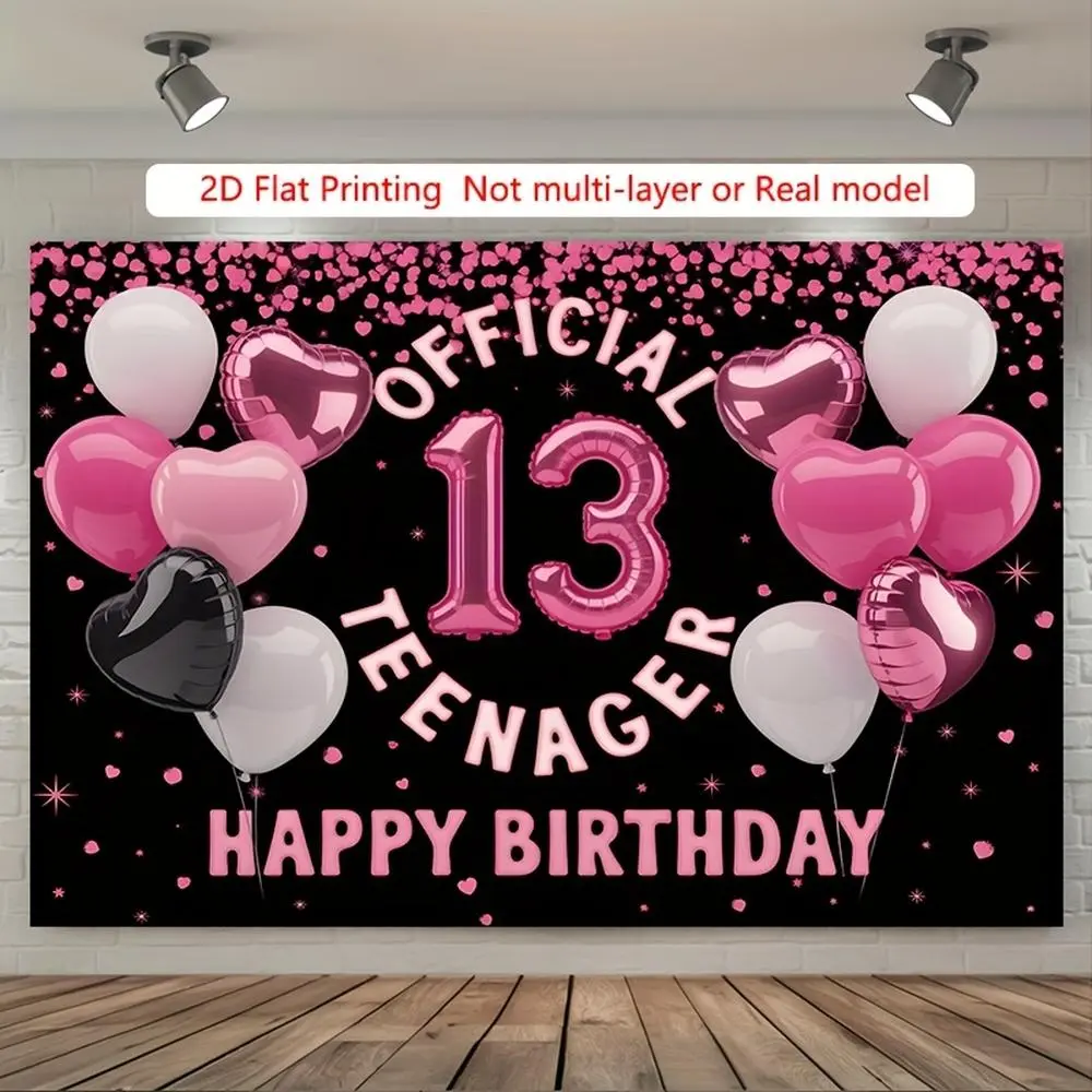 1pc Durable 2D Flat Soft Polyester Glam Photo Backdrop, 39.3x59in/100x150cm, All Seasons Party Decor for 13-16y Teens' Indoor Birthday & Home Wall Photo Prop (White)