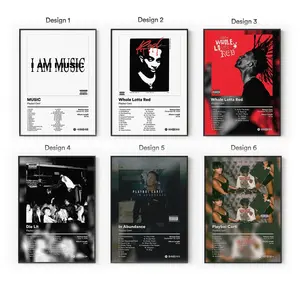[Sale Up To 40%] [Unframe] Playboi Album Posters, Rage Rap Hip Hop Wall Art, Opium Aesthetic Bedroom Decor, Modern Album Cover Artwork, Gift for Fans
