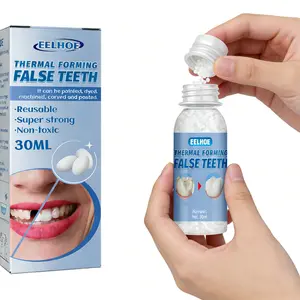 Dental Restoration Kit, Moldable Dental Gel Dentures, Temporary Tooth Replacement Kit, Tooth Repair Kit, Denture Fillers, Suitable For Halloween Horror Themed Party Makeup