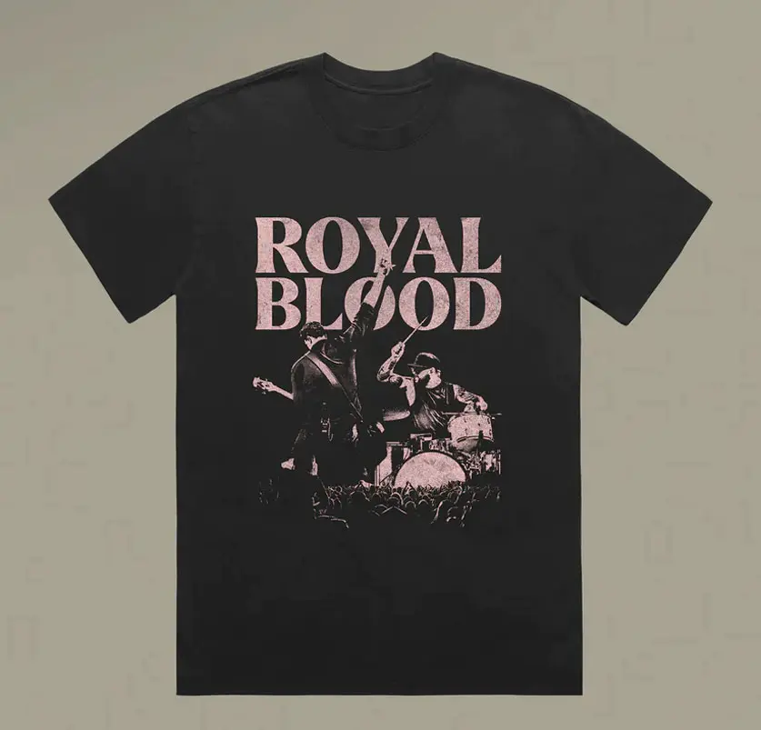 Royal Blood Band Live In Concert Unisex All Size Black T-Shirt