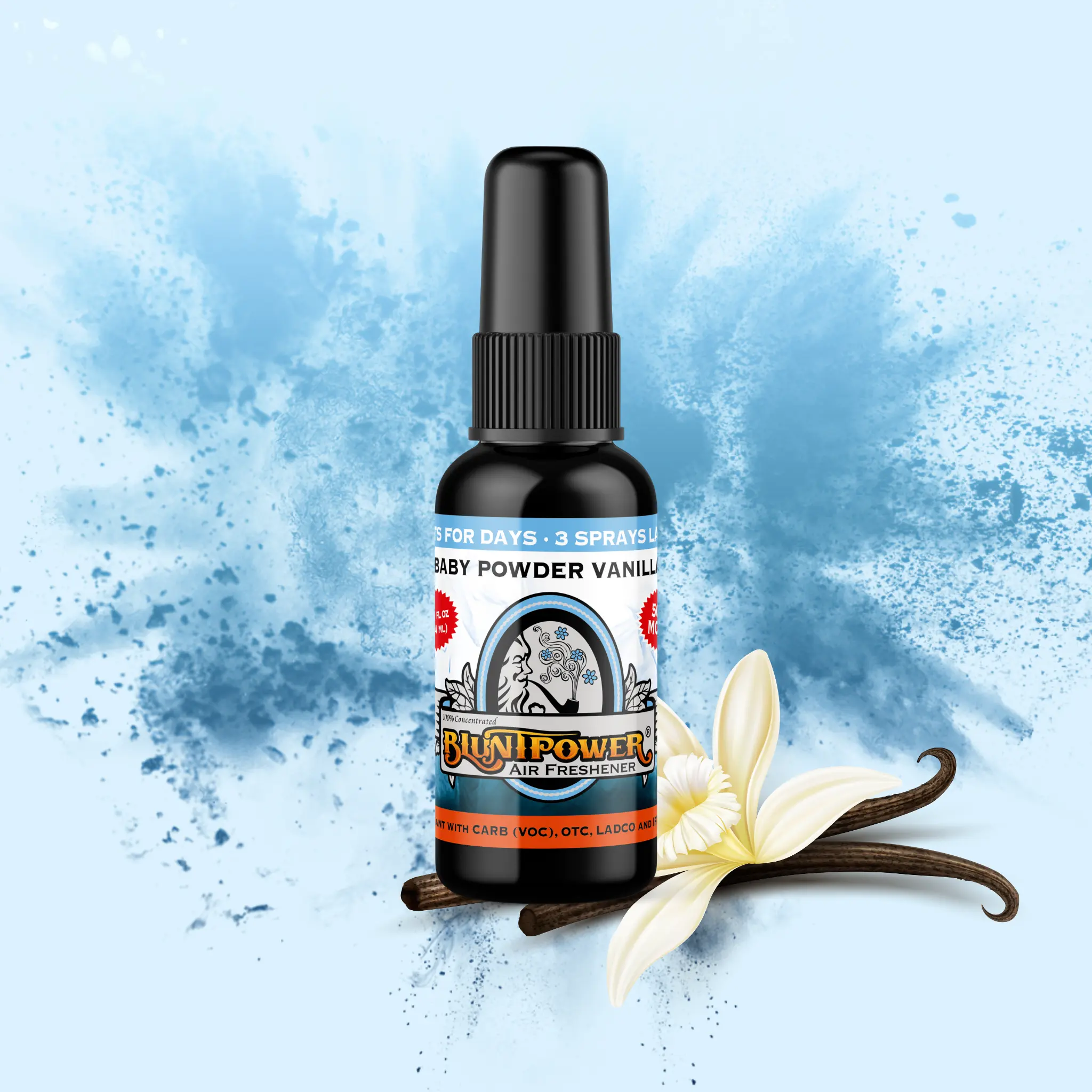 Baby Powder Vanilla Air Freshener Spray
