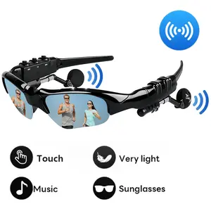 Bluetooth Audio Smart Glasses for Women Men Blue Light Blocking Bluetooth Glasses with Open Ear Speaker Voice Control Hands-Free Calls Smart Glasses With Audio Unisex Polarized Sunglasses Wireless Smart Glasses