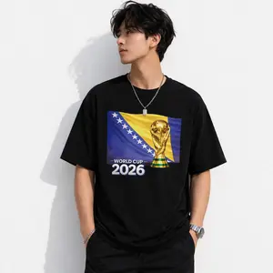 Bosnia World Cup 2026 Shirt - Bosnian Flag & Trophy Tee, Bosnia Football Shirt, Soccer Fan Shirt, Bosnia Jersey Style Gift