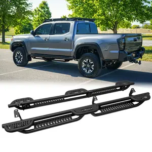 TIOYAR Running Boards Compatible with 2005-2023 Toyota Tacoma Double Cab Steel Side Step Rail Drop Nerf Bars Car Accessories Stability
