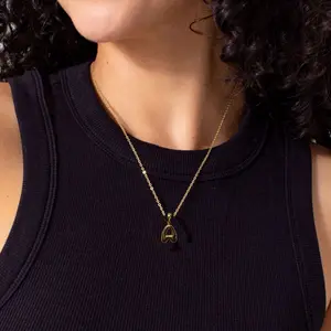 Mini Bubble Letter Necklace