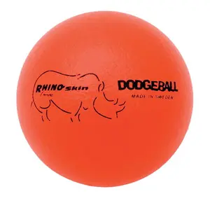 Champion Sports  Rhino Skin Dodgeball Set, Neon Orange - Set of 6