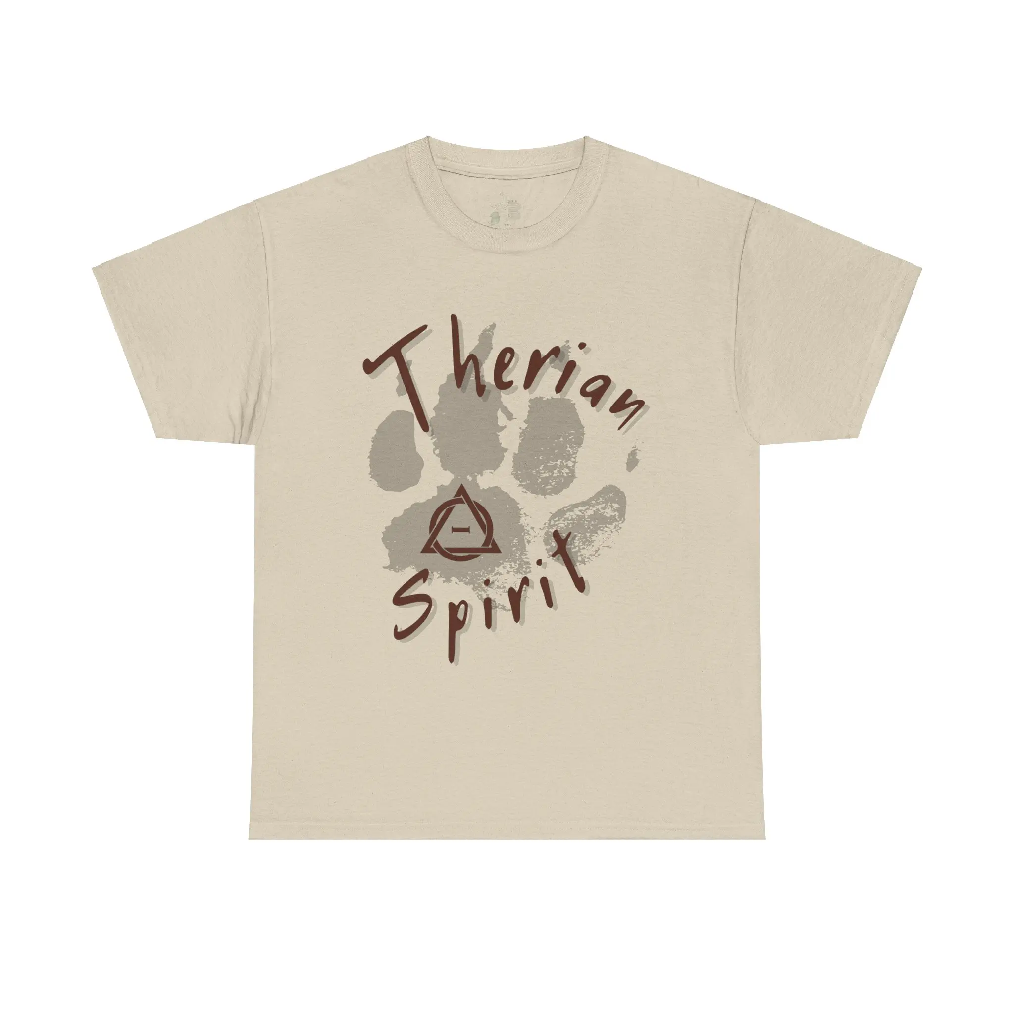 Therian T-Shirt 100% Cotton Classic Fit with Therian Symbol, Paws, Masks, Tails, and Tail for Therians and Animal Lovers - Top