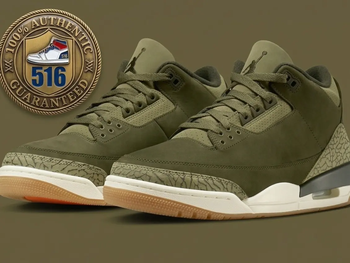 Nike Air Jordan 3 Retro Medium Olive DN3707-202 Men's and GS Shoes NEW