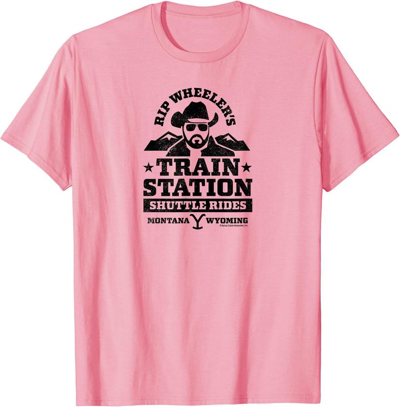 Yellowstone RIP Wheelers Train Station Short Sleeve T-Shirt