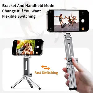 Magnetic 360° Anti-Shake Phone Stand, Portable Adjustable Tripod Mount, Selfie Enhancer, Live Streaming & Photography Tripod