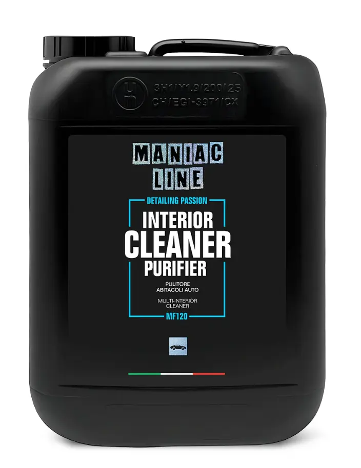 Maniac Line Interior Car Cleaner Purifier, 5L Heavy-Duty Formula, Cleans Greasy & High-Soil Automotive Interiors, Refreshes Surfaces, Best with Agitation, Dilute To Strength