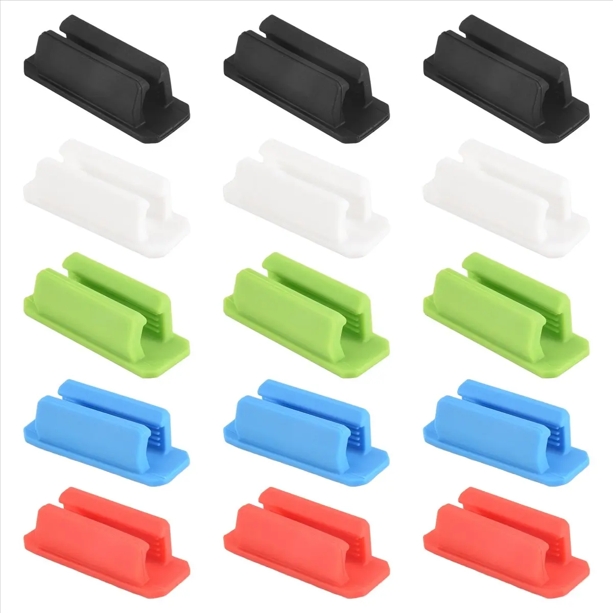 15Pcs Adhesive Silicone Pen Holder for Desk, Pencil Holder, Marker Holder,Pen Holder Set Teacher Supplies