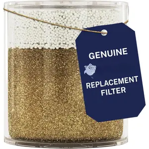 (R) Solid Metal Shower  Filter Replacement  - High Output KDF Shower Filter, Targets Chlorine and Heavy Metals - (1 Pack)