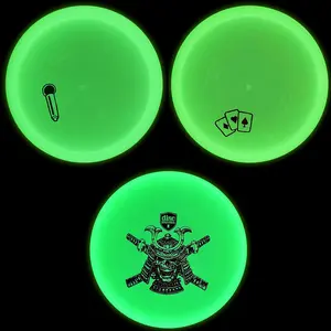 Discmania Glow in The Dark Disc Golf Set 3 Pack of Discs - Magician, Rockstar, Samurai