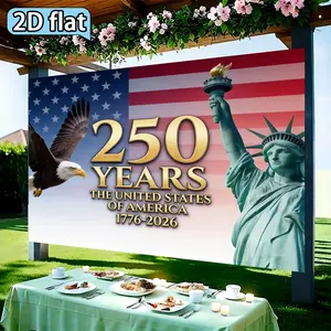 1pc America 250th Anniversary Tapestry Wall Hanging, Horizontal Stars and Stripes Statue of Liberty Patriotic Decor for July 4th Independence Day Themed Party, Soft Polyester Fabric for Home Wall, Patriotic Gift