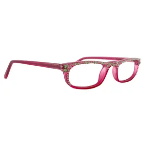 Bling Women Reading Glasses W (Rose) (Peridot) Genuine European Crystals  +1.50..+2.75 (Pink)   NY Fifth Avenue