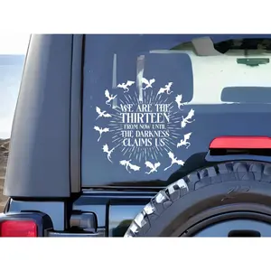 We are the Thirteen Throne of Glass Car Decal, UV 3D Sticker, Sarah J Maas Sticker TOG Manon Blackbeak Abraxos Wyvern Window Cling – FASTSHIPPING