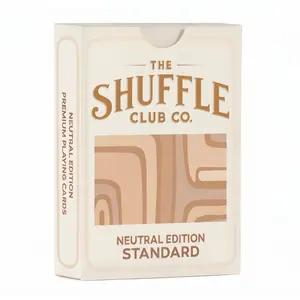 Shuffle Club Co Neutral Playing Cards | Premium Poker & Blackjack Cards for Design Lovers