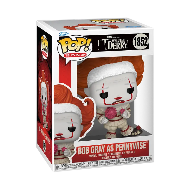Funko Pop Vinyl Figure IT Welcome To Derry Bob Gray As Pennywise 1852