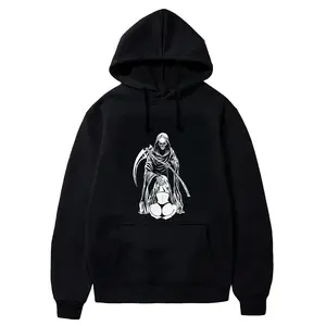 unisex reaper crotch printed hoodie sweatshirt streetwear womenswear top