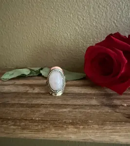 Rose Quartz Adjustable Ring