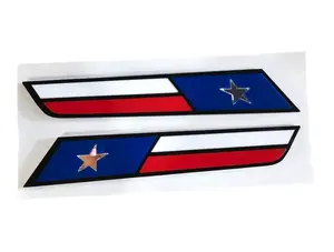 C7 Z06 Texas Flag Emblems
