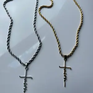 Faith Necklace - Everyday Fashion Rope Chain in Gold and Silver