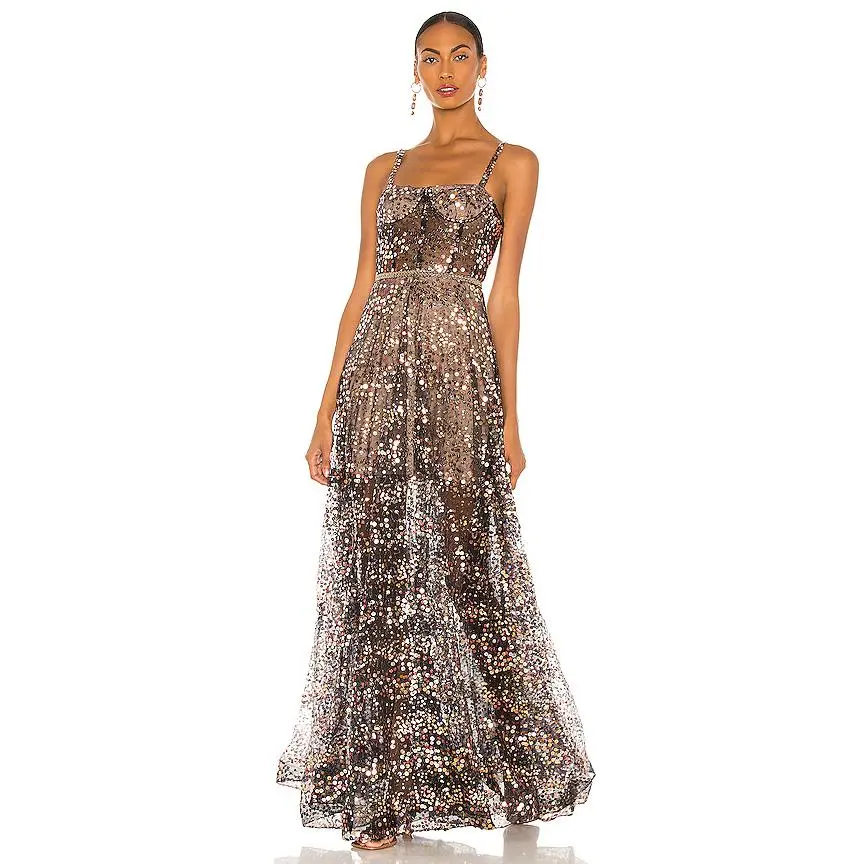 Bronx and Banco Midnight Noir Gown in Gold & Black - TikTok Shop
