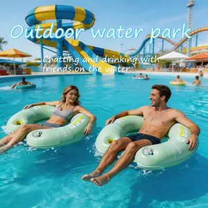 Adult Inflatable Water Hammock, Large Thick Outdoor Floating Sofa, Summer Cool Water Leisure Float Bed, Comfortable and Durable Design, Pool Sofa Float