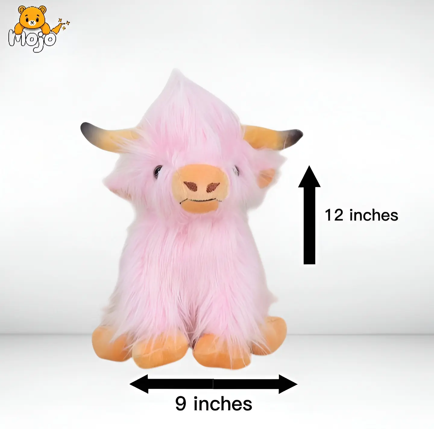 Realistic Highland Cow Plush Toy, Soft Scottish Cattle Stuffed Animal, 1-Count Cute Stuffed Animal, Soft Artificial Plush Toy with Comfortable Hand Feel,  Highland cow Plush Toy Soft Cuddly Stuffed Animal for Kids, Perfect Birthday Gift, Stress Relief,