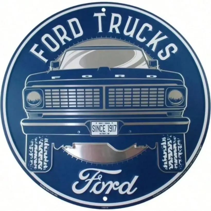 Vintage Truck Metal Art Sign Retro F Series Aluminum Durable Wall Metal Plaque Decor for Garage Man Cave Home Bar Automotive Enthusiast Gift Plaque And Sign Vintage Garage Signs