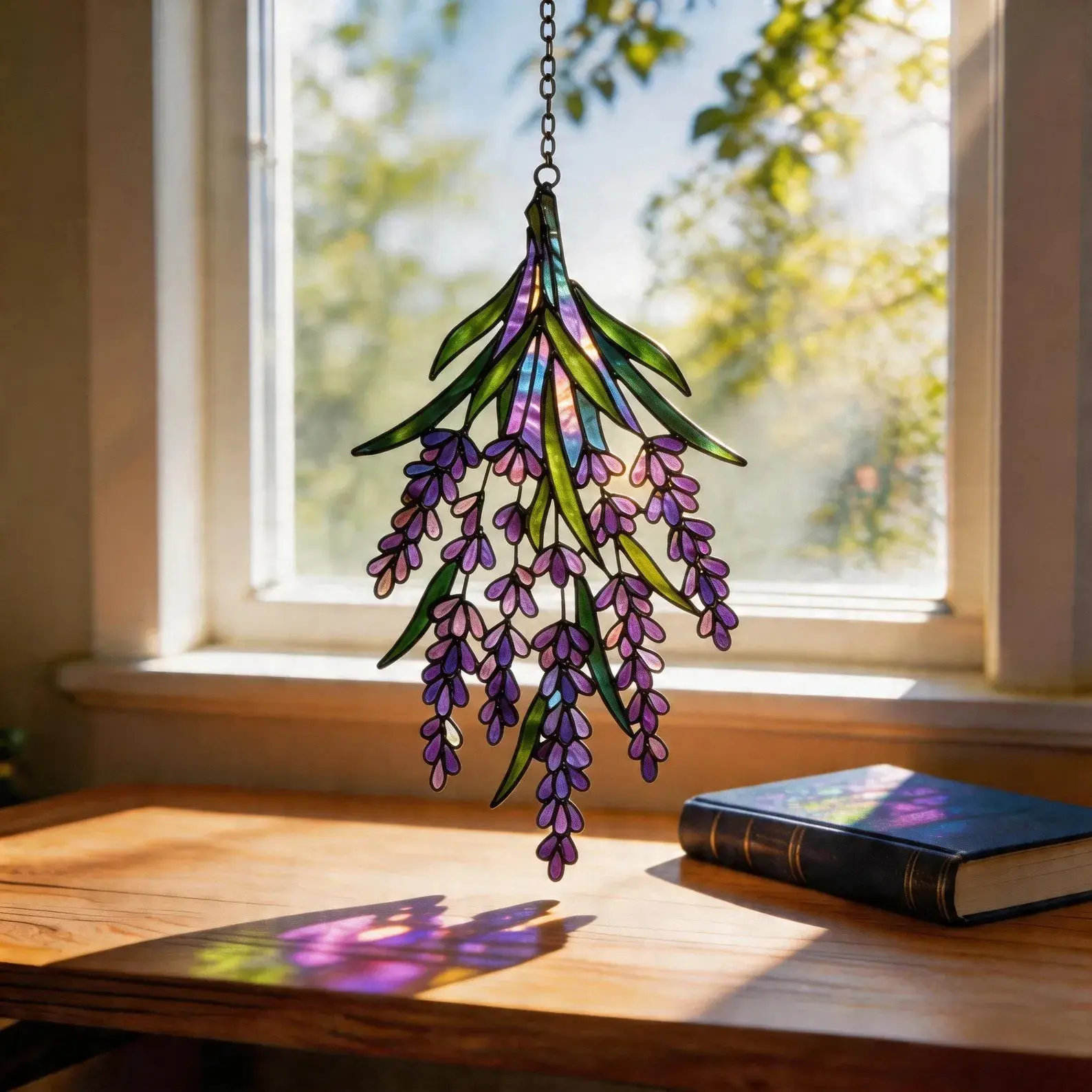Lily of the Valley Suncatcher Acrylic Window Hanging, Botanical Flower Decor, Gift for Mom, Grandma Gift