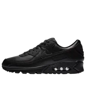 Nike Air Max 90 Leather Triple Black Men's CZ5594-001 New Sneakers