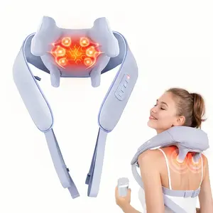 Cordless Back and Neck Massager, Upper and Lower Back Massager with Heat, Deep Tissue 6D Kneading Massage Pillow for Shoulder, Leg and Body Muscle Pain Relief, Gifts for Valentine's Day summerwins
