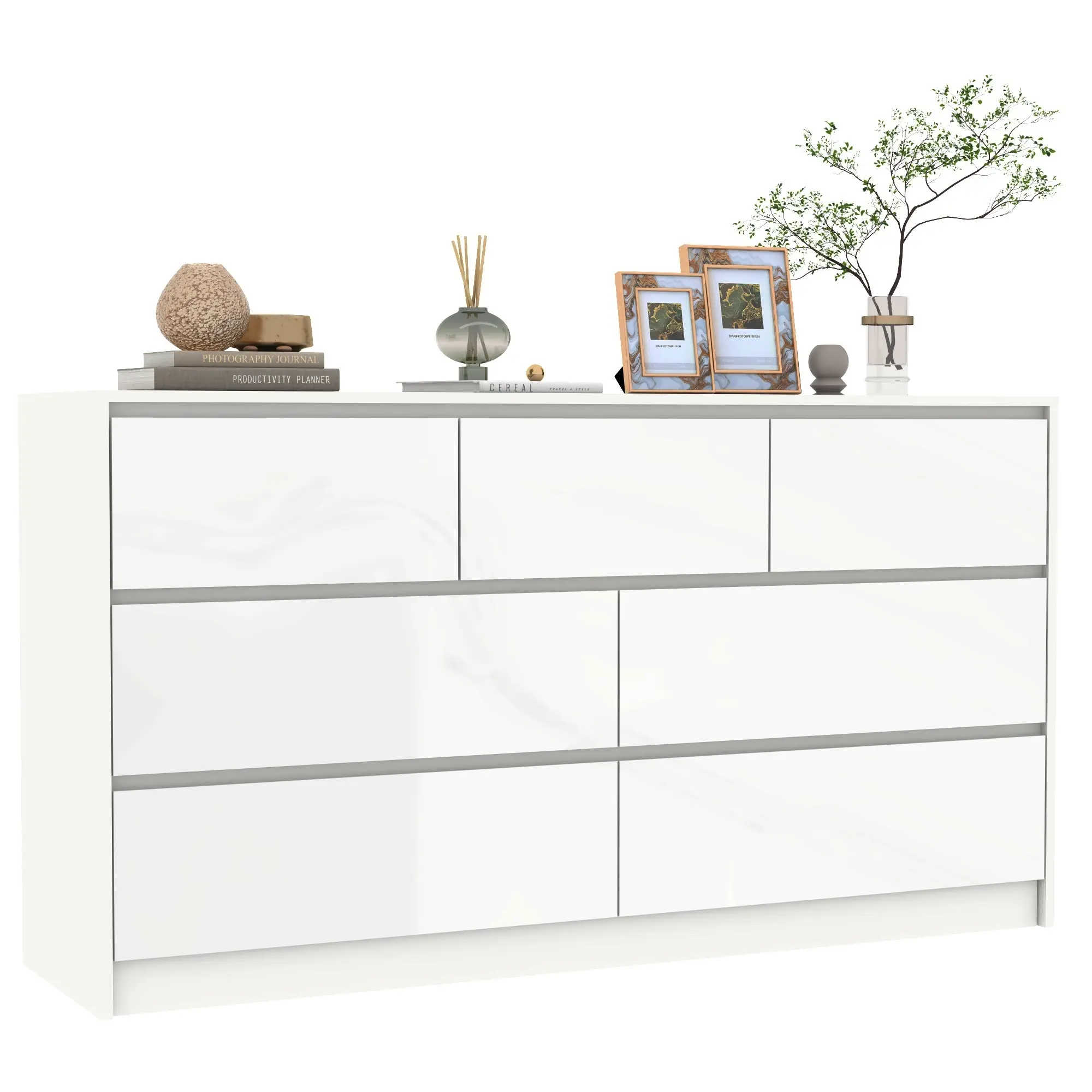 White-7 Drawers