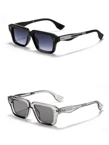Unisex Metal Sunglasses with PC Frame, Polarized Lens, Casual Style, Ideal for Travel Beach Cycling Music Festivals Weddings Parties