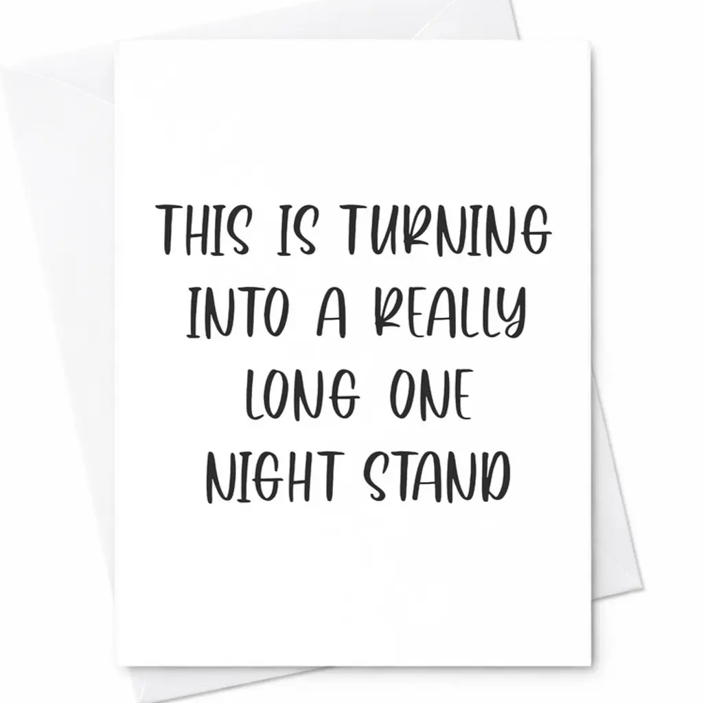 Cute Romantic Card, Funny Valentine's Day, Love Card, Snarky C-96