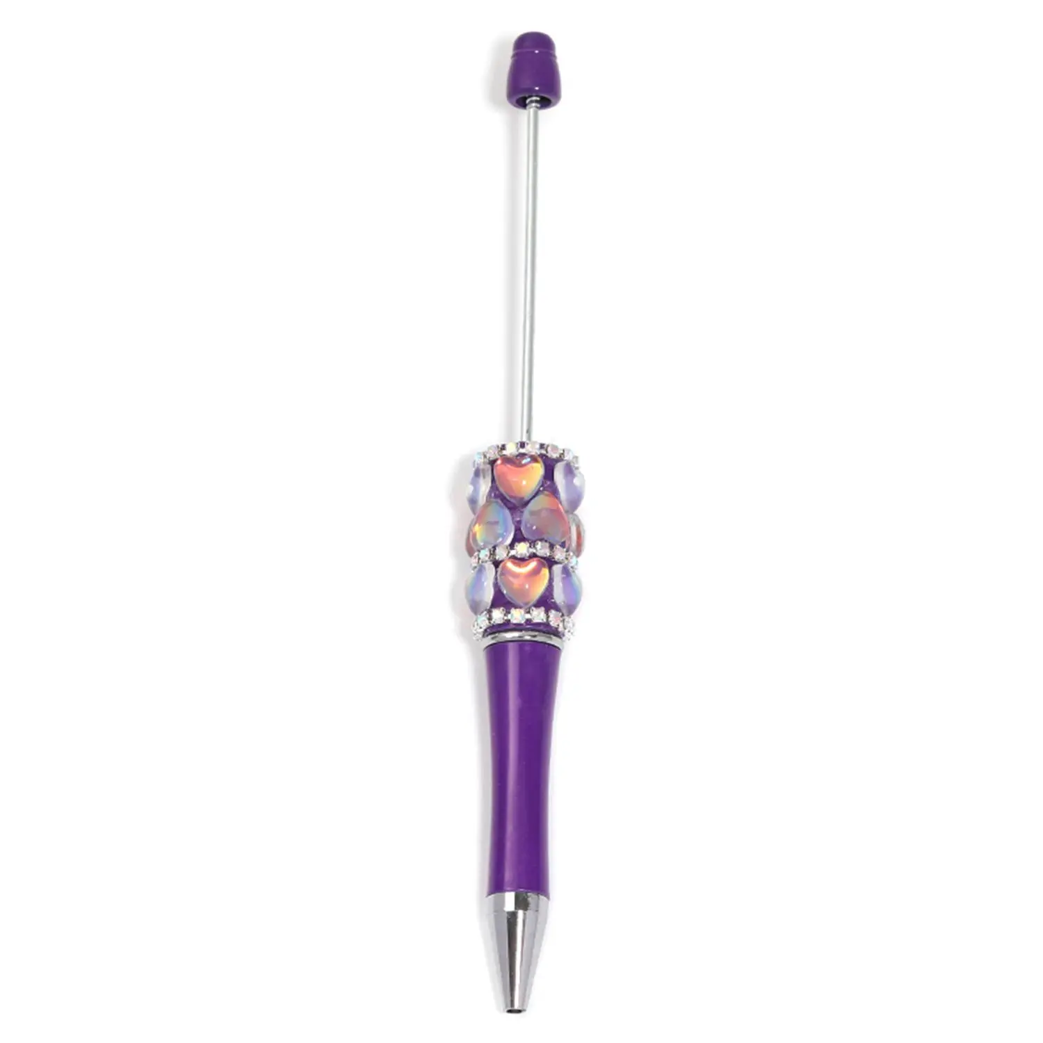 SL537008 Heart Deep purple 5PCS