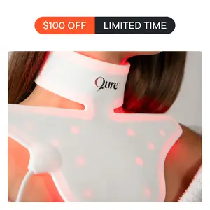 Qure Neck & Décolletage & Chest LED System, Red Light Therapy with 2 Wavelengths of Light, Red 633nm and Near-Infrared 830nmQure Neck & Décolletage & Chest LED System, Red Light Therapy with 2 Wavelengths of Light, Red 633nm and Near-Infrared 830nm