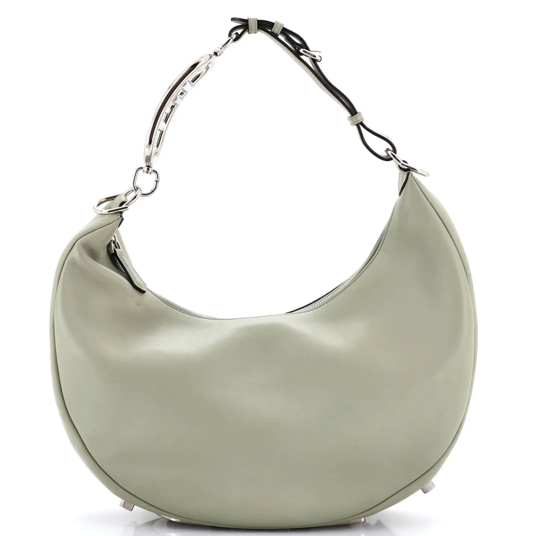 Pre-owned FENDI Leather Shoulder Bags Fendigraphy Bag Medium by Rebag