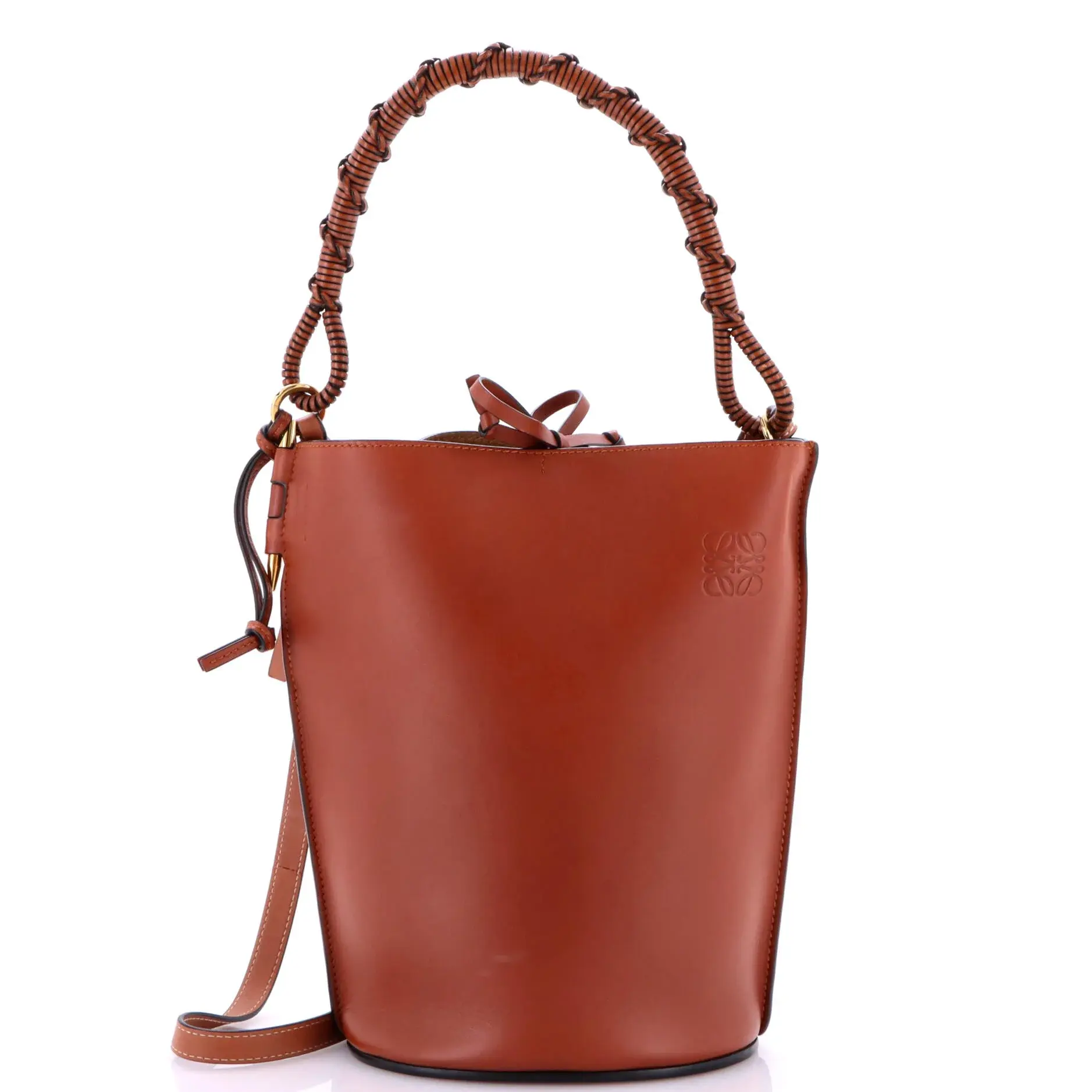Pre-owned Loewe material Bucket Bags Gate Top Handle Bucket Bag Leather Medium by Rebag