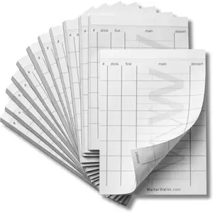 Perfectly Formatted Restaurant Server Order Pads Double-Sided Stapled & Perforated Guest Check Refills Fits Deluxe LTO & Original 12-Pack Made in USA