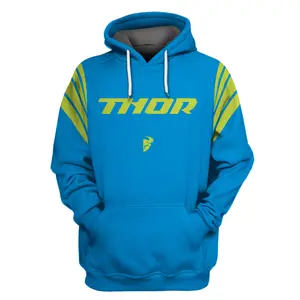 Hoodie Thor Mx, Thor Pulse, Motocross, Thor Racing Racing Uniform V23 3D Hoodie All Over Printed Clothes Shirt Men Letter Graphic Round Neck Tee